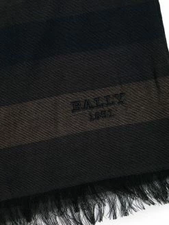Bally écharpe rayée à logo