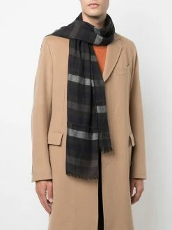 Bally écharpe rayée à logo