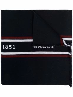 Bally écharpe en laine à logo imprimé