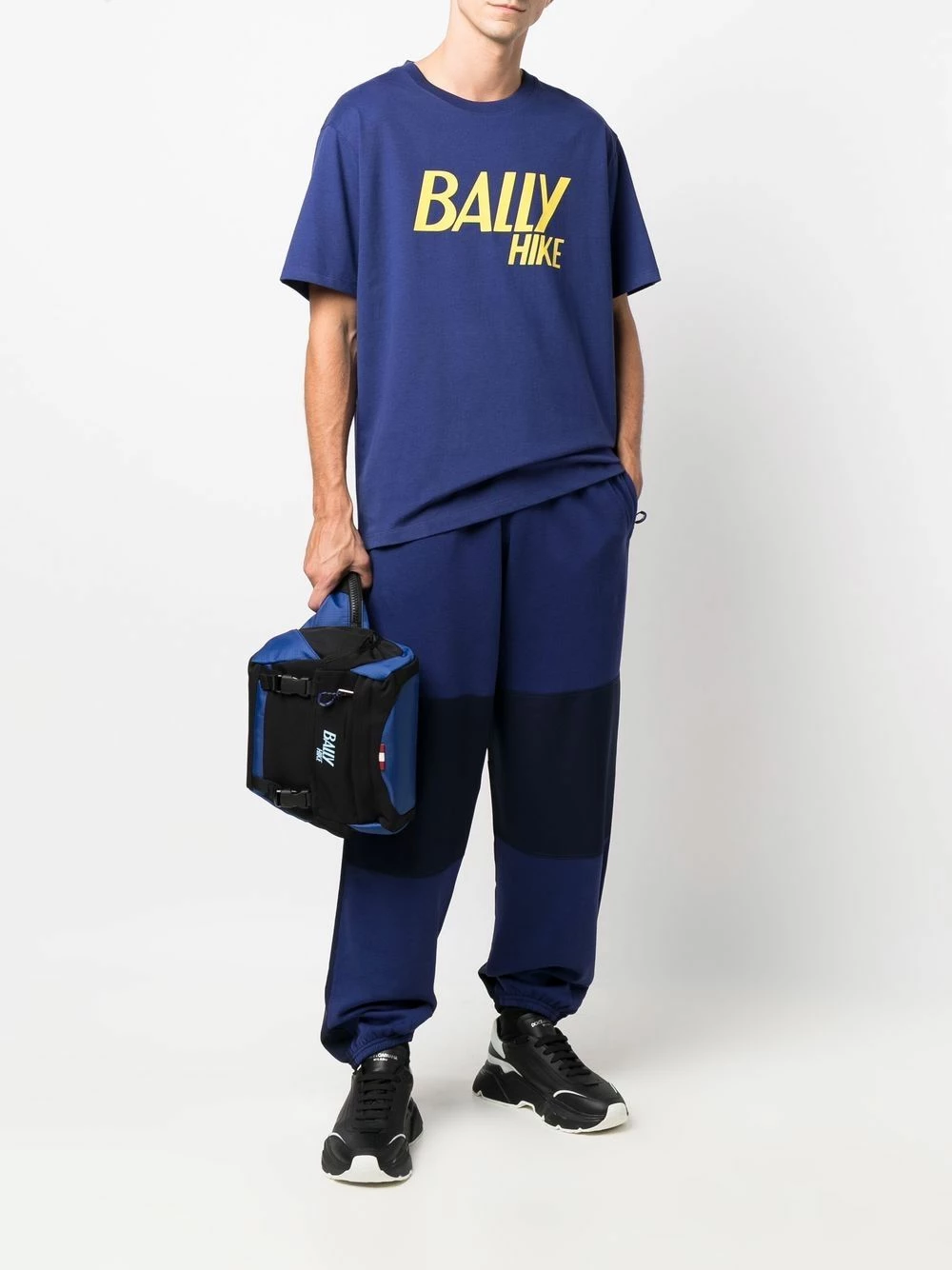 Bally Prix De Rêve Pantalon de jogging bicolore en coton biologique pantalons de survêtement homme 4 Bally pantalon de jogging bicolore en coton biologique
