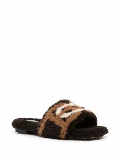 Bally claquettes Peoni en peau lainée