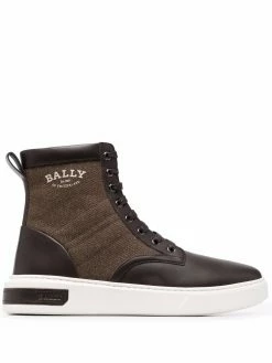 Bally bottines en cuir à lacets