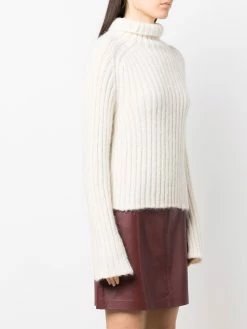 Bally pull nervuré à col roulé