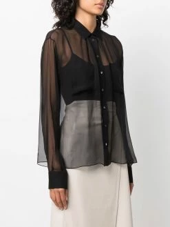 Bally chemise à effet de transparence