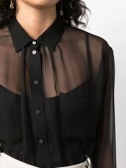 Bally chemise à effet de transparence