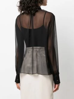 Bally chemise à effet de transparence