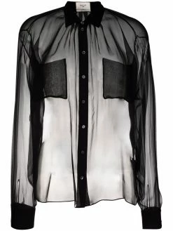 Bally chemise à effet de transparence