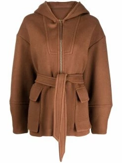 Bally manteau zippé à capuche