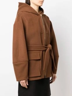 Bally manteau zippé à capuche