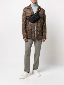 Bally sac banane zippé à patch logo