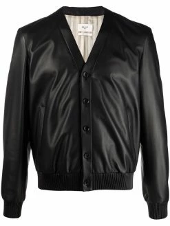 Bally veste boutonnée en cuir artificiel