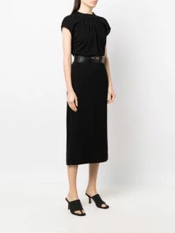 Bally robe mi-longue à taille ceinturée