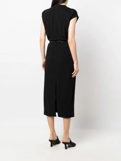 Bally robe mi-longue à taille ceinturée