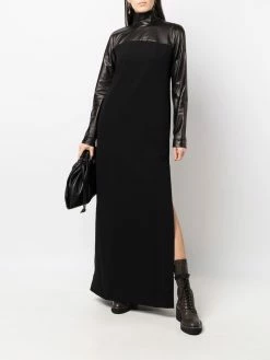 Bally robe longue à col montant