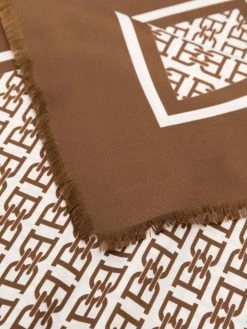 Bally foulard en soie à imprimé monogrammé