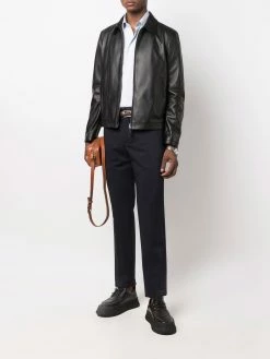 Bally veste zippée en cuir artificiel