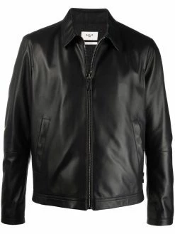 Bally veste zippée en cuir artificiel