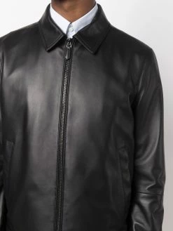 Bally veste zippée en cuir artificiel