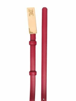 Bally ceinture en cuir Blane à plaque logo