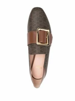 Bally mocassins en cuir à contrefort pliable