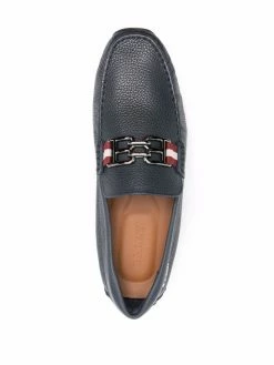 Bally mocassins en cuir à plaque logo