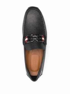 Bally mocassins en cuir à plaque logo