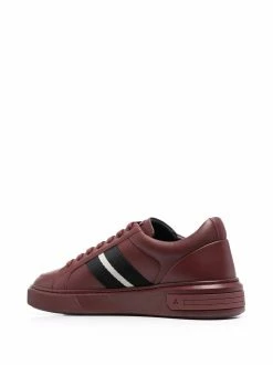 Bally Baskets en cuir à détails rayés Vendre-Réclame baskets basses homme 8 Bally baskets en cuir à détails rayés