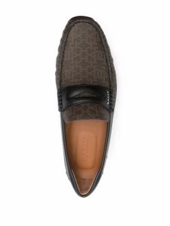 Bally mocassins en cuir à logo imprimé