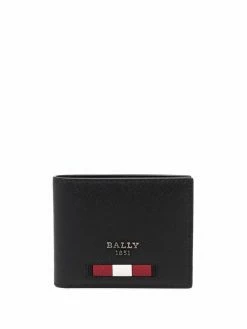 Bally portefeuille pliant Bevye en cuir
