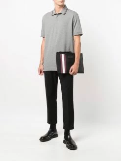 Bally pochette à détails rayés