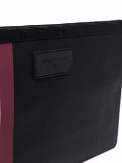Bally pochette à détails rayés