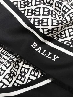 Bally écharpe en soie à franges