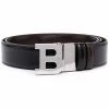Bally ceinture en cuir à plaque logo
