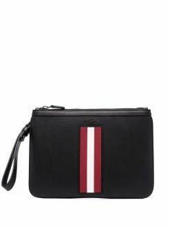 Bally pochette Bex en cuir à rayures