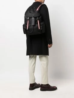 Bally sac à dos à détails rayés