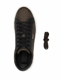 Bally baskets à motif monogrammé
