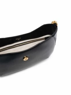 Bally sac porté épaule en cuir à plaque logo