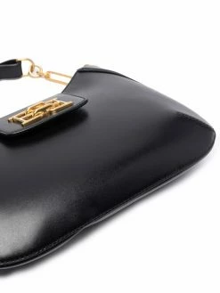 Bally sac porté épaule en cuir à plaque logo