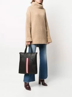 Bally sac à main en cuir à logo imprimé