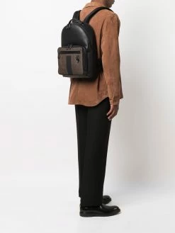 Bally sac à dos zippé à imprimé monogrammé