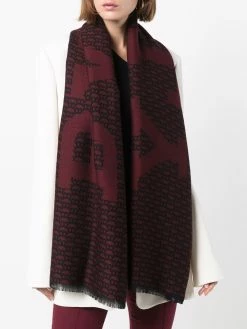 Bally écharpe à motif monogrammé