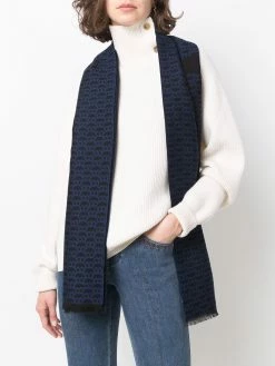 Bally écharpe en soie mélangée à motif monogrammé