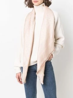 Bally écharpe frangée à motif monogrammé