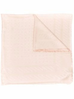 Bally écharpe frangée à motif monogrammé