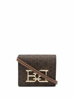 Bally porte-monnaie en cuir à motif monogrammé