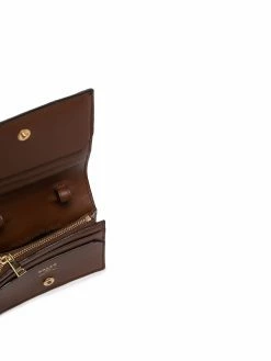 Bally porte-monnaie en cuir à motif monogrammé