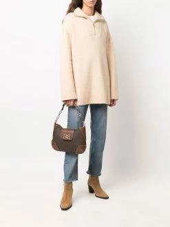 Bally sac porté épaule à motif monogrammé