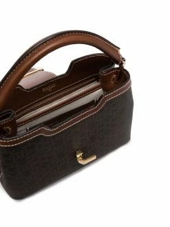 Bally sac à main en cuir à imprimé monogrammé