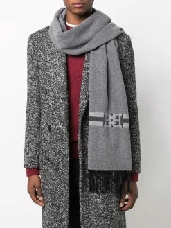 Bally écharpe frangée à détail de chaîne