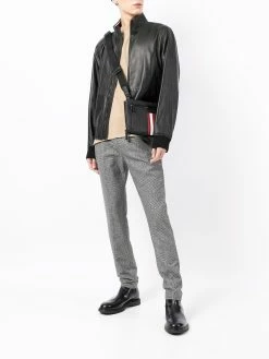 Bally veste en cuir à fermeture zippée